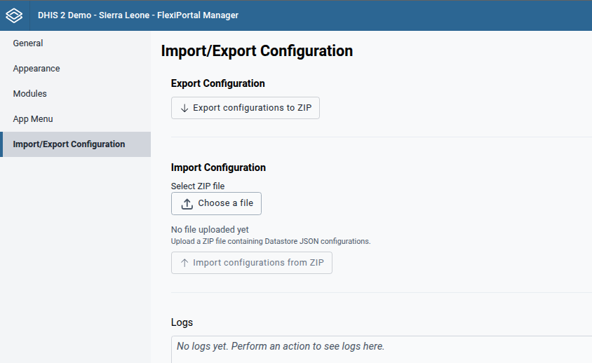 Configuration Management UI