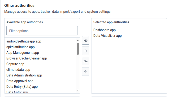 App authorities